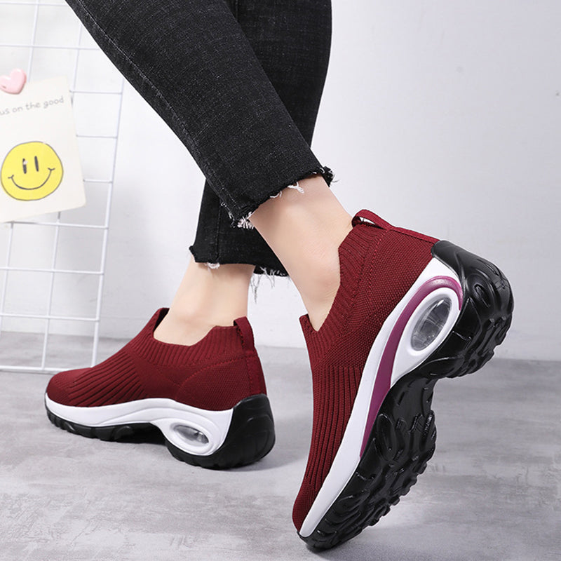 Air Cushion Running Sneakers - Breathable Mesh Shoes