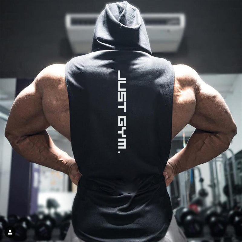 Hooded Fitness Tank - Loose Fit Training Vest