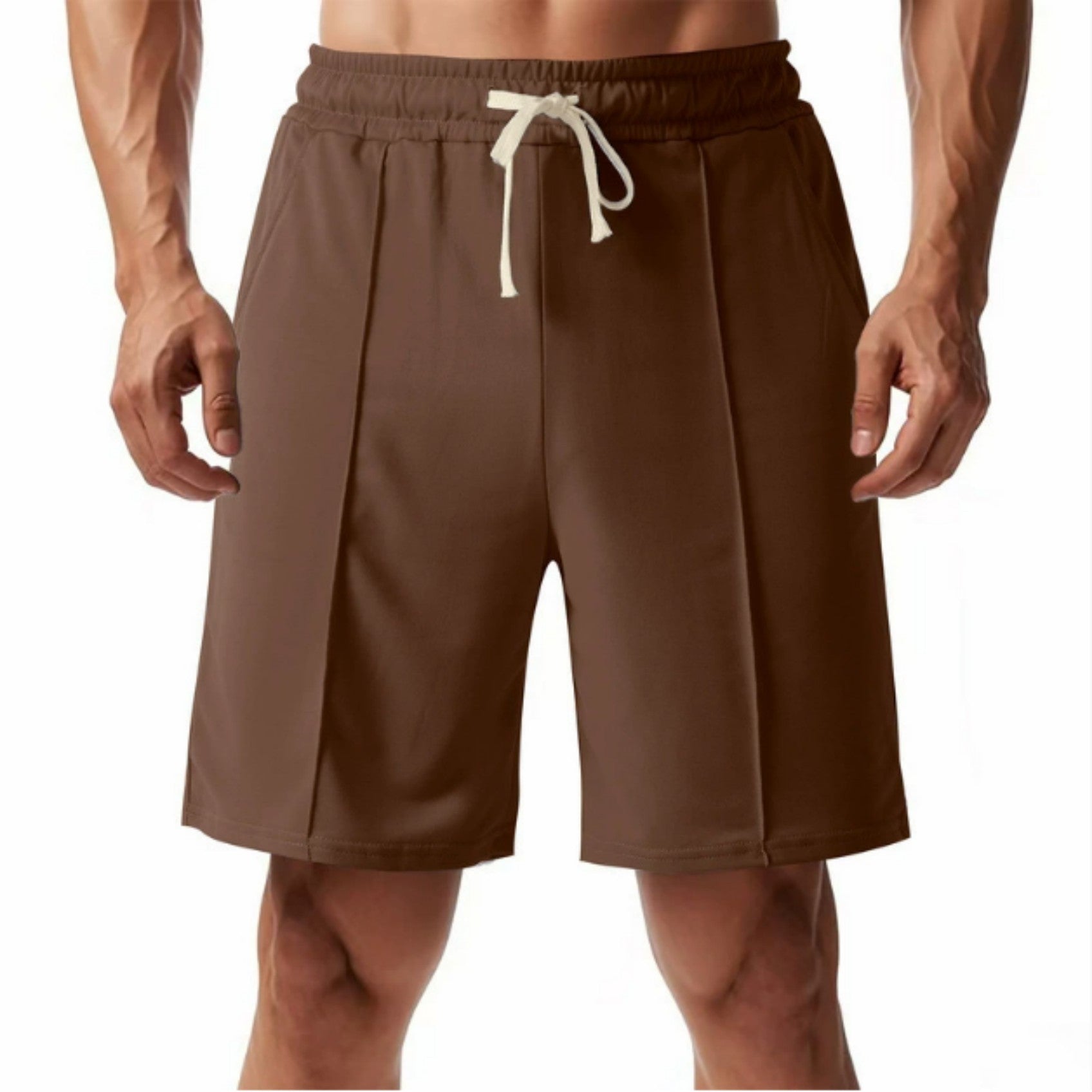 Men's Ribbed Sport Shorts - Casual Athletic Shorts