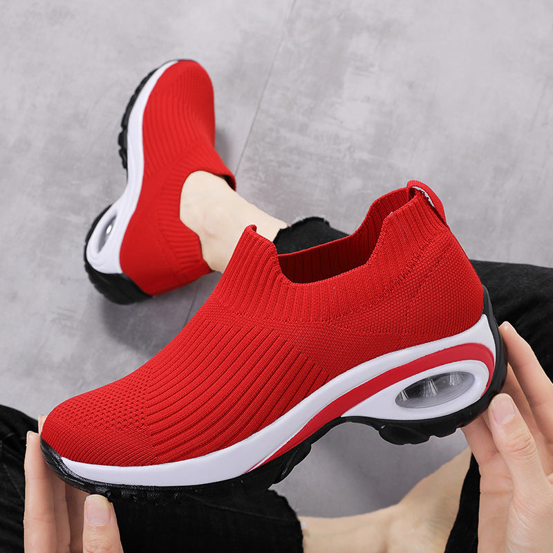 Air Cushion Running Sneakers - Breathable Mesh Shoes