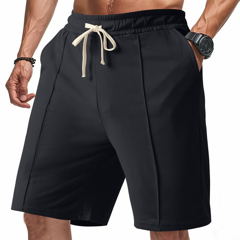 Men's Ribbed Sport Shorts - Casual Athletic Shorts