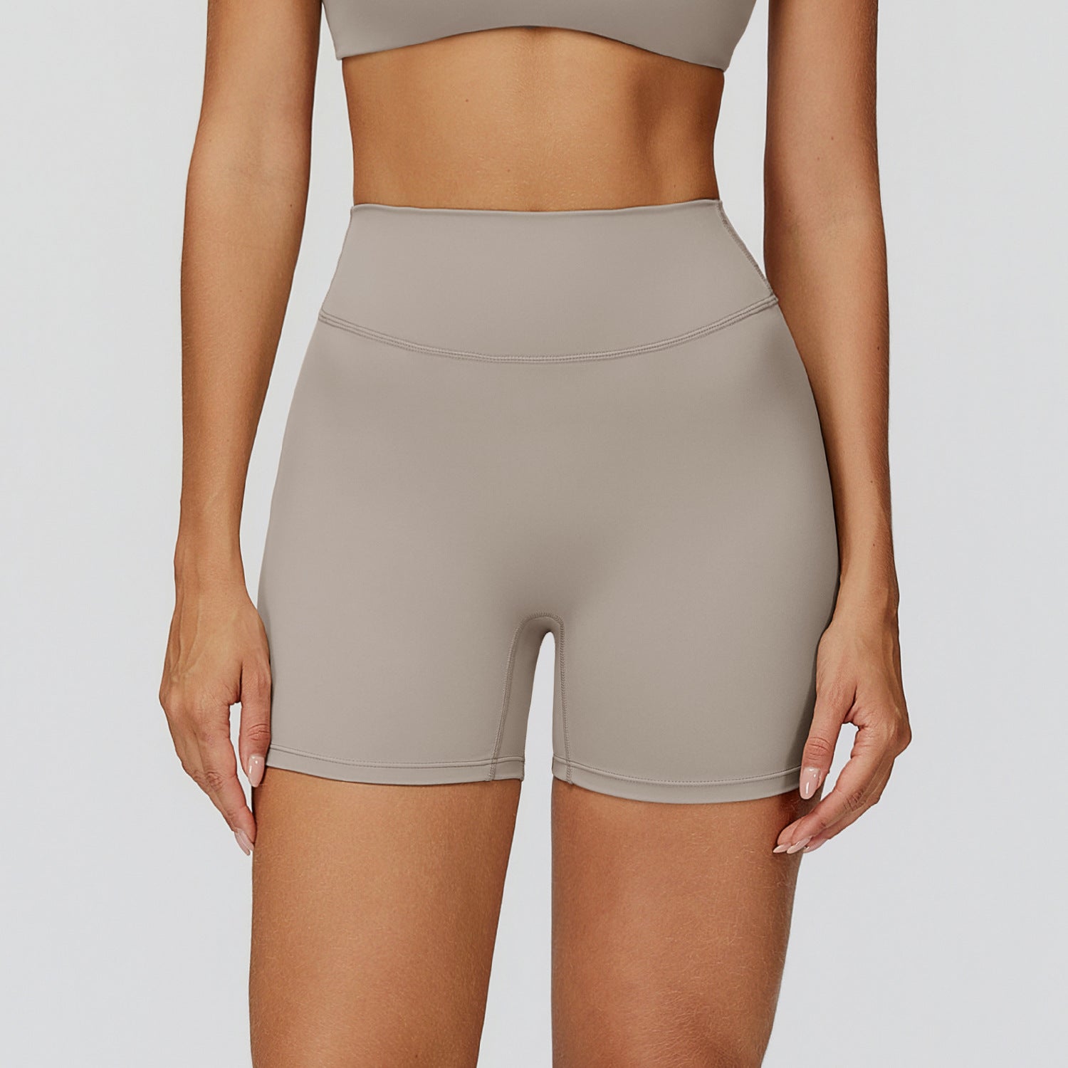 High-Waist Running Shorts - Athletic Fitness Shorts