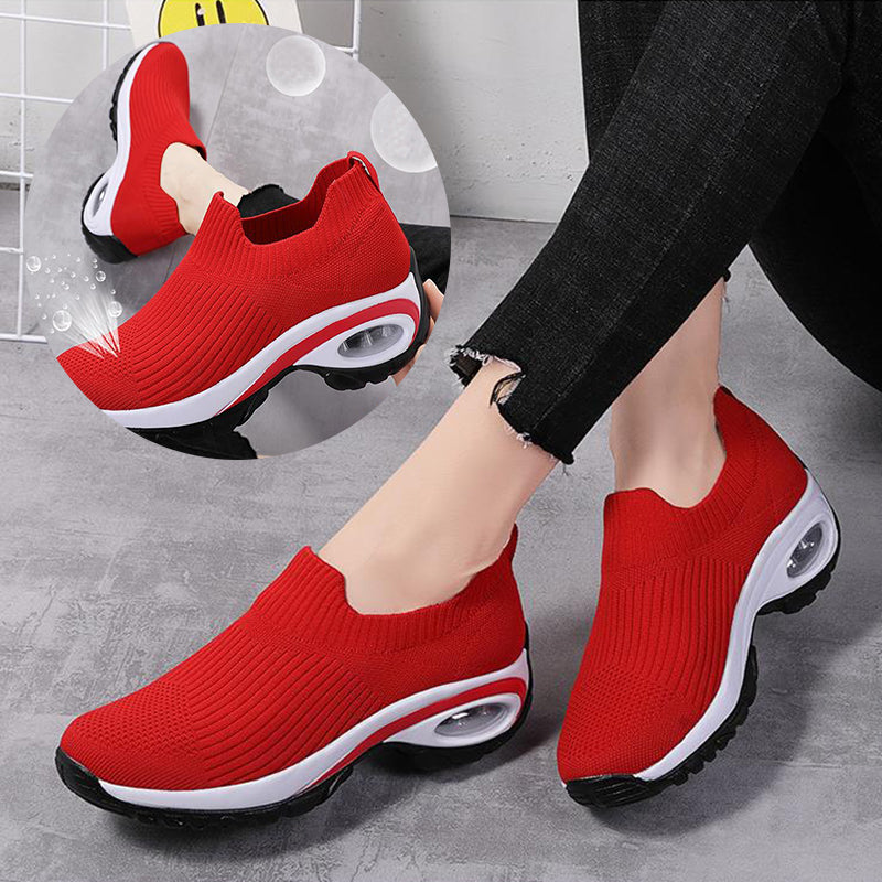 Air Cushion Running Sneakers - Breathable Mesh Shoes