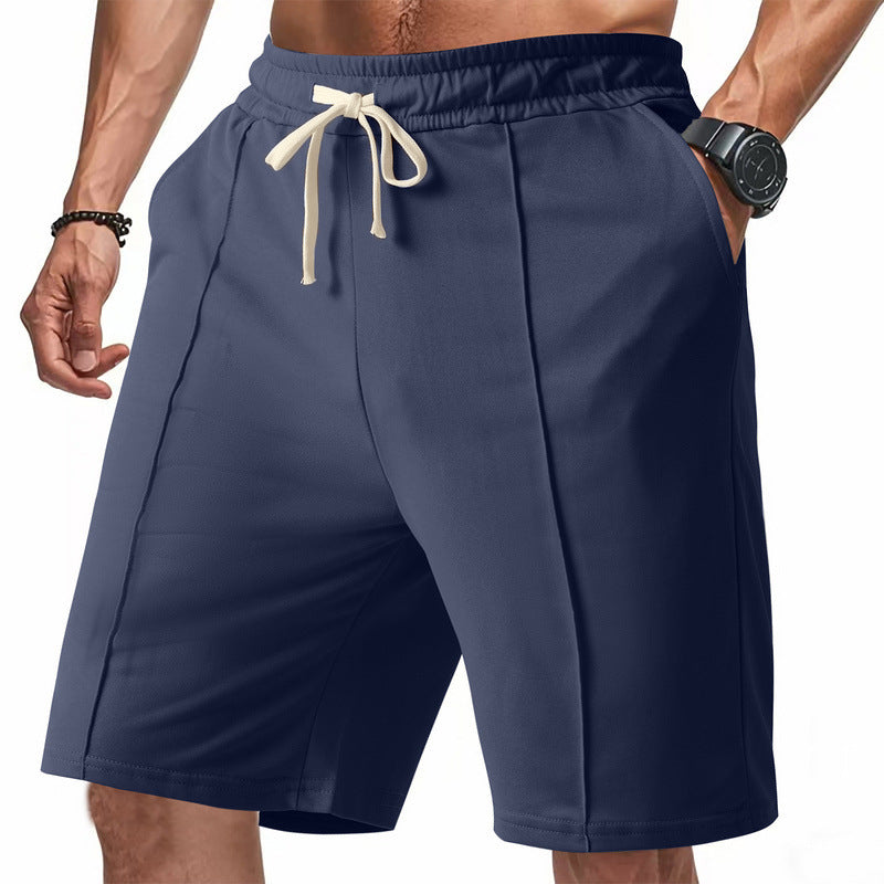 Men's Ribbed Sport Shorts - Casual Athletic Shorts