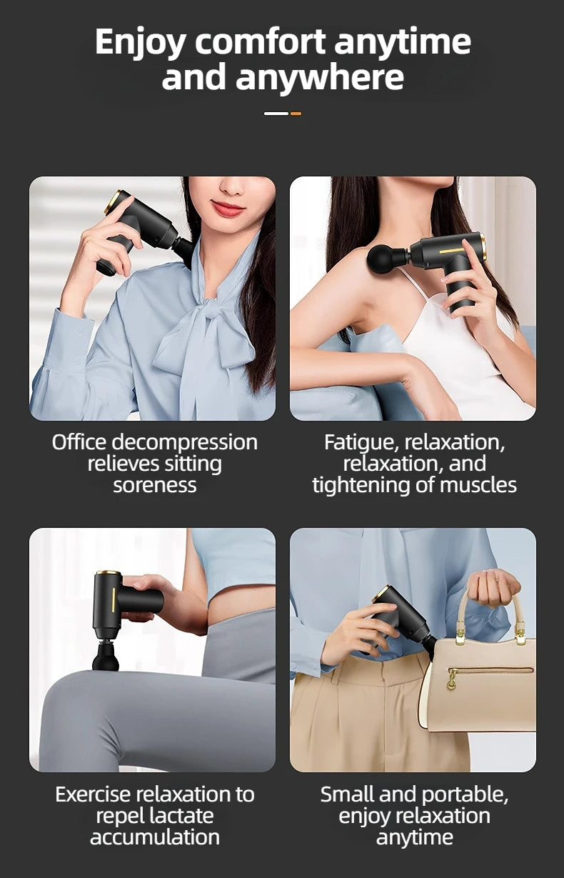 Portable Mini Massage Gun - Compact Percussion Therapy Device