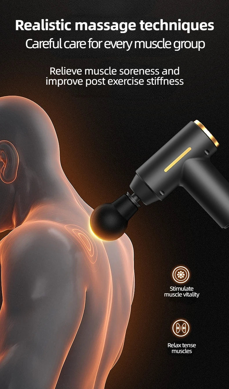 Portable Mini Massage Gun - Compact Percussion Therapy Device