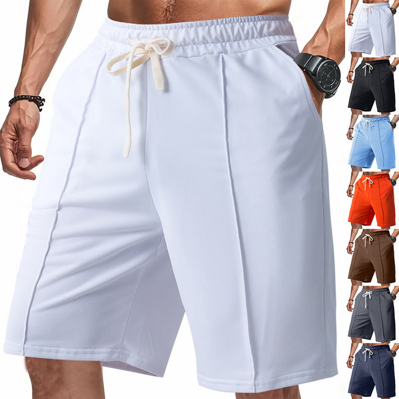 Men's Ribbed Sport Shorts - Casual Athletic Shorts