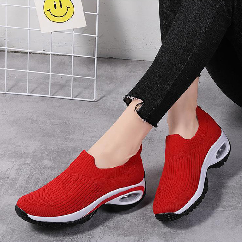 Air Cushion Running Sneakers - Breathable Mesh Shoes
