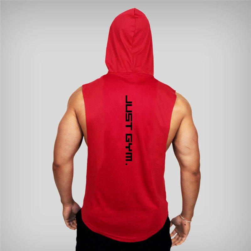 Hooded Fitness Tank - Loose Fit Training Vest