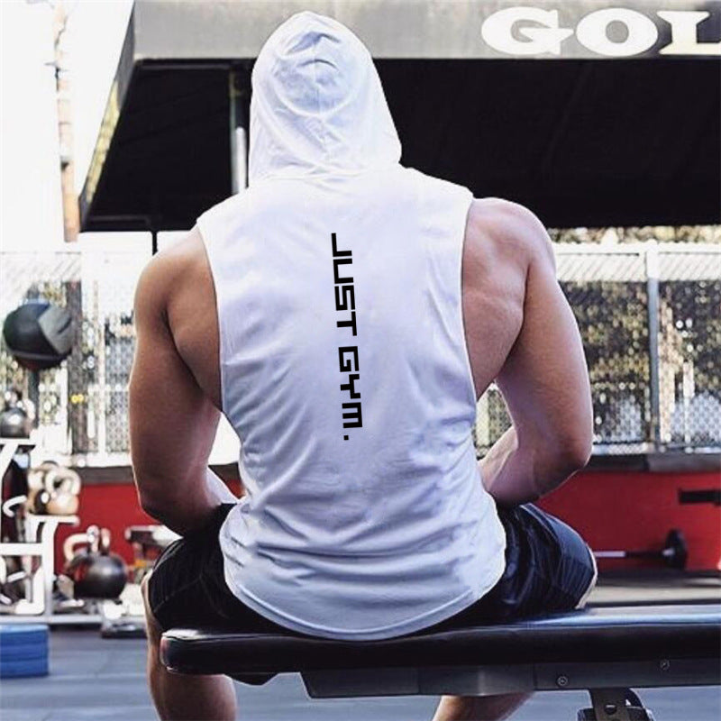 Hooded Fitness Tank - Loose Fit Training Vest