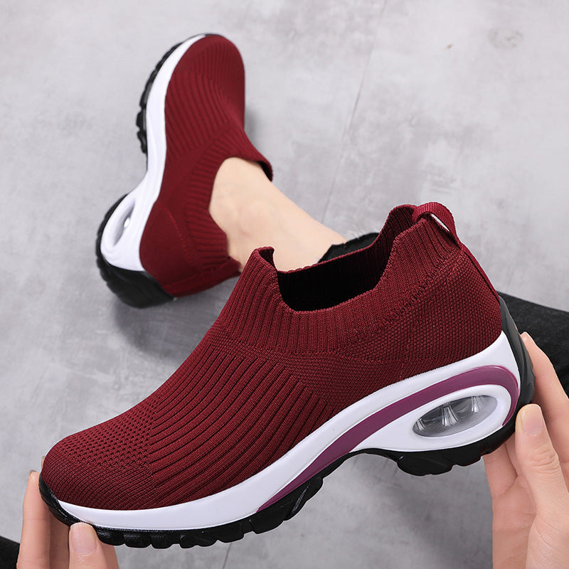 Air Cushion Running Sneakers - Breathable Mesh Shoes