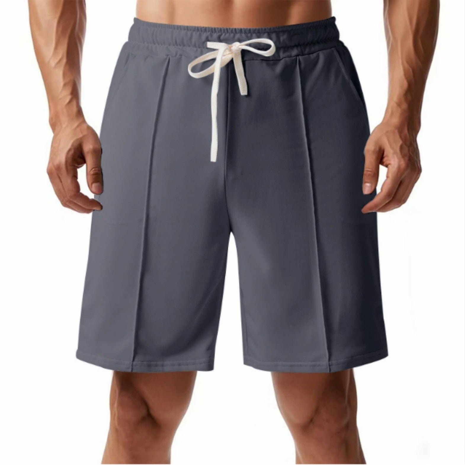 Men's Ribbed Sport Shorts - Casual Athletic Shorts